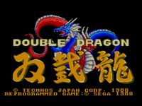 une photo d'Ã©cran de Double Dragon sur Sega Master System